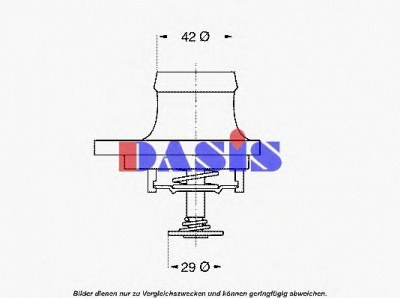 AKS DASIS 751949n -  Термостат, охлаждающая жидкость